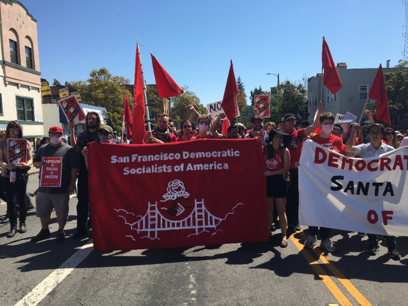 DSA Joins with Bay Area Community to Reject Fascist Rallies