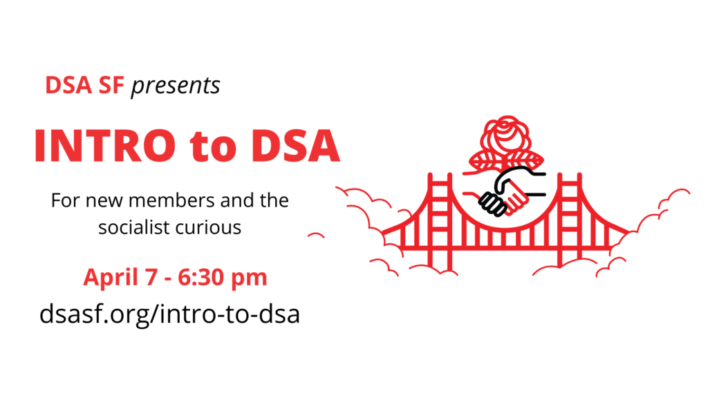 Democratic Socialists of America (DSA) - Working towards a better future  for all.